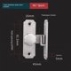 thumbnail image 1 of El dispositivo de fijación de la correa de perno de la cerradura de la puerta Correccional de 90 grados se utiliza para abrochar la puerta de la cerradura de la puerta del granero y mover la, 1 of 5