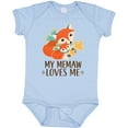 thumbnail image 3 of Inktastic Memaw Loves Me Fox Grandchild Boys or Girls Baby Bodysuit, 3 of 5