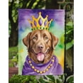 thumbnail image 3 of Chesapeake Bay Retriever King of Mardi Gras Garden Flag 11.25 in x 15.5 in, 3 of 5