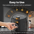 thumbnail image 4 of Compact Air Fryer Small, 2.1QT, 4-in-1 Small Mini Airfryer Compact, Bake, Roast, Reheat, 98% Less Oil, Adjustable Temperature & Timer, Quiet, Nonstick & Dishwasher Safe Basket, BPA-Free, Black, 4 of 5