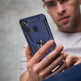 thumbnail image 5 of Samsung A21 Phone Case, Galaxy A21 Phone Case with Screen Protector, Military Grade Protective Cases with Ring for Samsung Galaxy A21 (Blue), 5 of 6