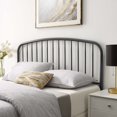 thumbnail image 2 of Headboard, Twin Size, Metal, Grey Gray, Modern Contemporary Urban Design, Bedroom Master Guest Suite, 2 of 6
