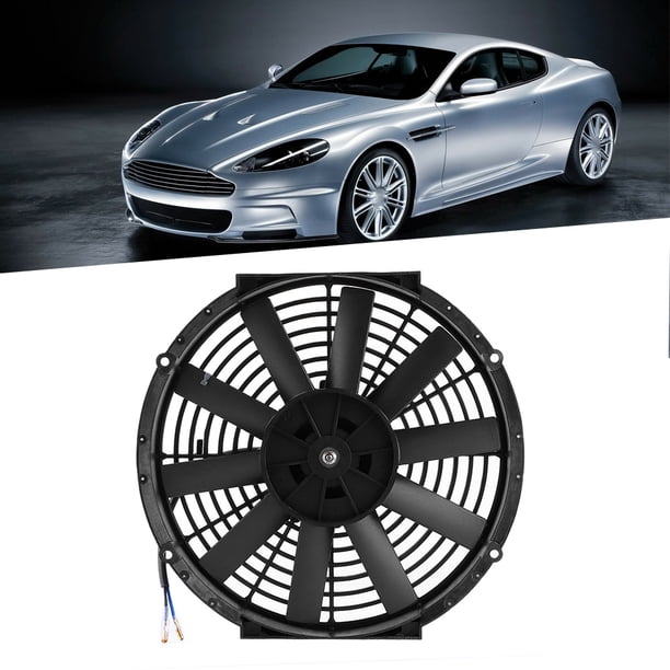 Radiador De Empuje Y Tracción, Ventilador De Refrigeración De Coche De 12 Pulgadas, 12 V, 80 W, Para Transmisión, De Aceite, De Aire Acondicionado, Intercooler