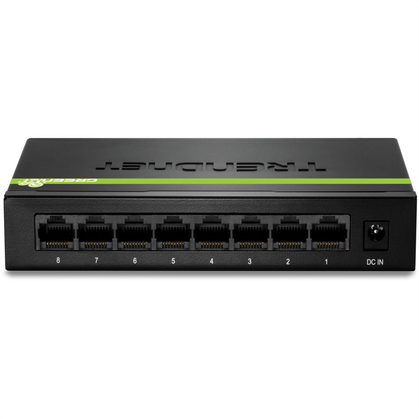 TRENDnet 8-Port Gigabit GREENnet Switch - 8 x 10/100/1000Base-T