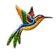 thumbnail image 1 of Colibrí de hierro forjado Kearding decoración Universal colorido, 1 of 6