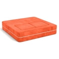 thumbnail image 6 of Jaxx Zipline Kids Modular Loveseat & Ottomans/Fold Out Lounger, Mandarin, 6 of 7