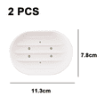 thumbnail image 2 of athroom Jabonera Soporte para Platos Soporte Bandeja Protectora Estuche - Escurridor de Goma de Silicona Platos para fregador baño Fregadero de Cocina, 2 of 5
