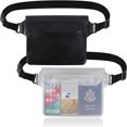 thumbnail image 2 of COLOCASTLE Bolsa impermeable con correa ajustable (2 piezas), funda para teléfono móvil 100% impermeable para deportes acuáticos, natación, kayak, playa, paseos en bote, esquí, 2 of 8