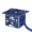 D, variant on Graduation Doctoral Cap Box, Surprise Candy Packaging Bags & Gift Storage Bags for Graduation Party Favor Supplies (Blue)
