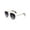 Golden Frame & Grey Gradient Lens, variant on FEISEDY Women Men Square Aviator Sunglasses Gradient Lens Retro Small Metal Shades B2953
