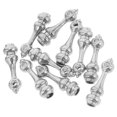 thumbnail image 3 of Furniture Glass Connectors Railing Post Cap Zinc Alloy Silver 3.70X1.10X1.10CM Easy Installation and Removal 10Pcs, 3 of 5