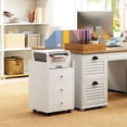 thumbnail image 3 of White Under Desk Storage Cabinet / Offer Storage and Keep Workspace Tidy, 3 of 7