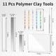 thumbnail image 2 of Polymer Clay Tools, 11Pcs Acrylic Clay Roller Sheet Set, 2 of 5