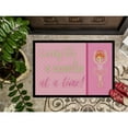 thumbnail image 3 of Carolines Treasures BB5398JMAT Ballet in 8 Counts Red Hair Door Mat Indoor Rug or Outdoor Welcome Mat 24x36 Doormat, 3 of 4
