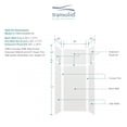 thumbnail image 5 of Transolid Ewkx363696 Expressions 36" W X 36" D X 96" H Six Panel Shower Wall Kit - Grey, 5 of 6