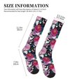 thumbnail image 2 of Compression Socks For Women And Men - Colorful Carnations Flowers A Compression Socks Circulation For Workout, 2 of 2