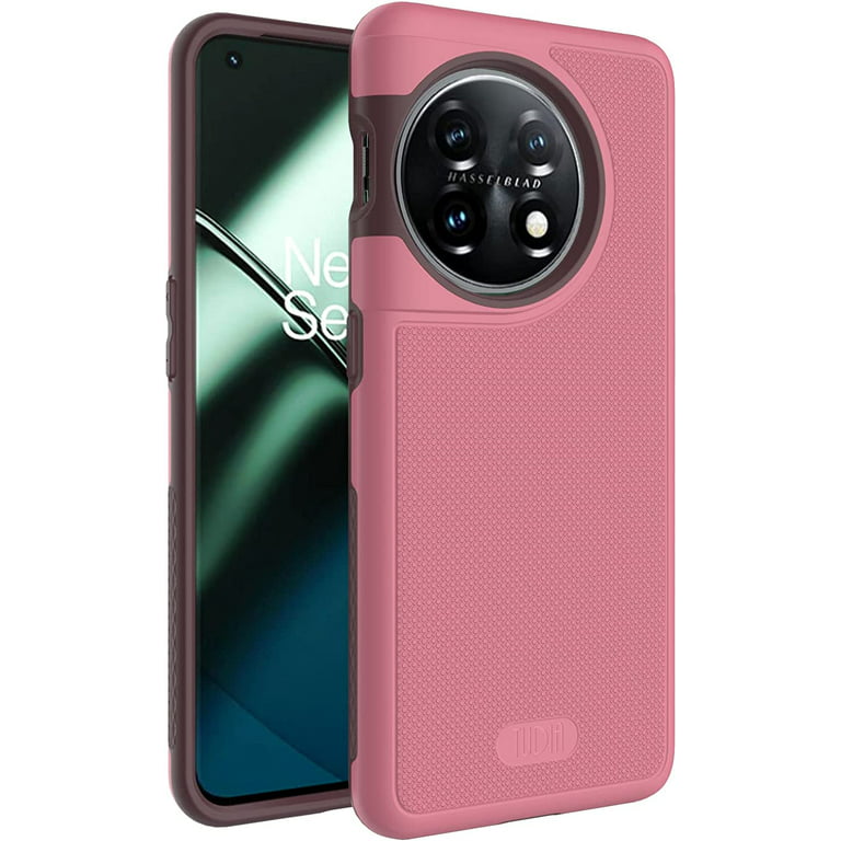 Phone Case for OnePlus 11 5G (2023), TUDIA [MergeGrip] Military Grade Dual  Layer Shockproof Slim Tough Non-Slip Heavy Duty Case Cover (Smokey Pink) 
