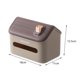 thumbnail image 5 of Moderna funda decorativa para caja de pañuelos con forma de casa para coches, sala de estar y dormitorio. Café, 5 of 6