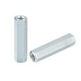 thumbnail image 1 of Unique Bargains 5pcs M6x10x40mm Coupling Nuts - Galvanized Carbon Steel Hex Threaded Rod Coupler, (New), 1 of 4