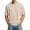 AI10_Khaki, variant on Mens Shirts Short Sleeve V-Neck Casual Tops Soft Breathable Waffle Knitted Vacation Clothes Trendy 2026 White 2XL