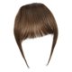 thumbnail image 5 of Flequillo de cabello humano con clip, color marrón medio, con patillas, para mujer, aspecto natural, pieza única., 5 of 5