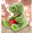thumbnail image 4 of DolliBu I LOVE YOU Alligator Plush – Cute Stuffed Animal with Heart Message for Valentines, Anniversary, Romantic Date, Boyfriend, Girlfriend Gift – 16 Inches, 4 of 5