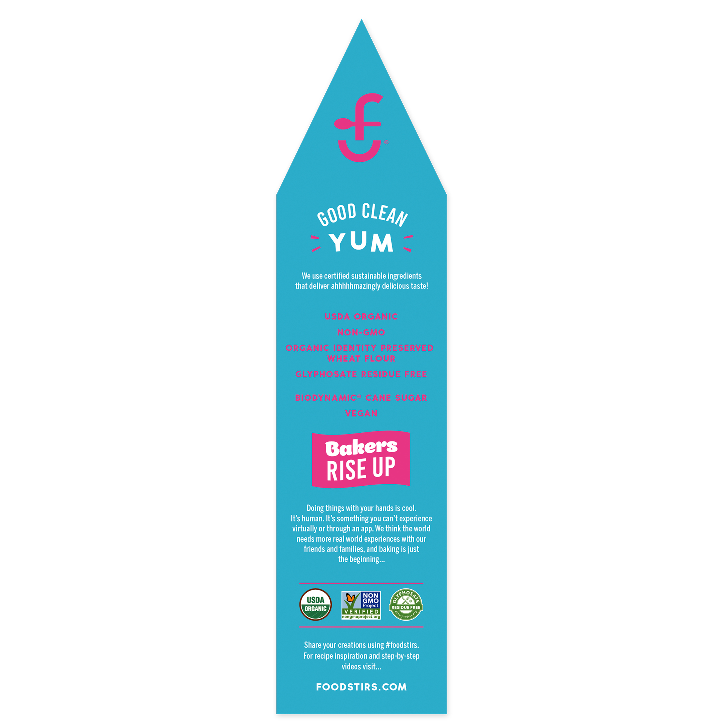 Foodstirs Junk-Free Bakery, Organic Simply Sweet Vanilla Cake Mix, 25% Less Sugar, Dairy Free 18 oz