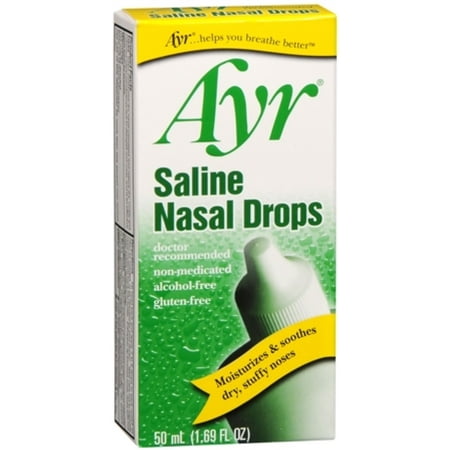 Ayr Saline Nasal Drops 50 mL (Pack of 4)