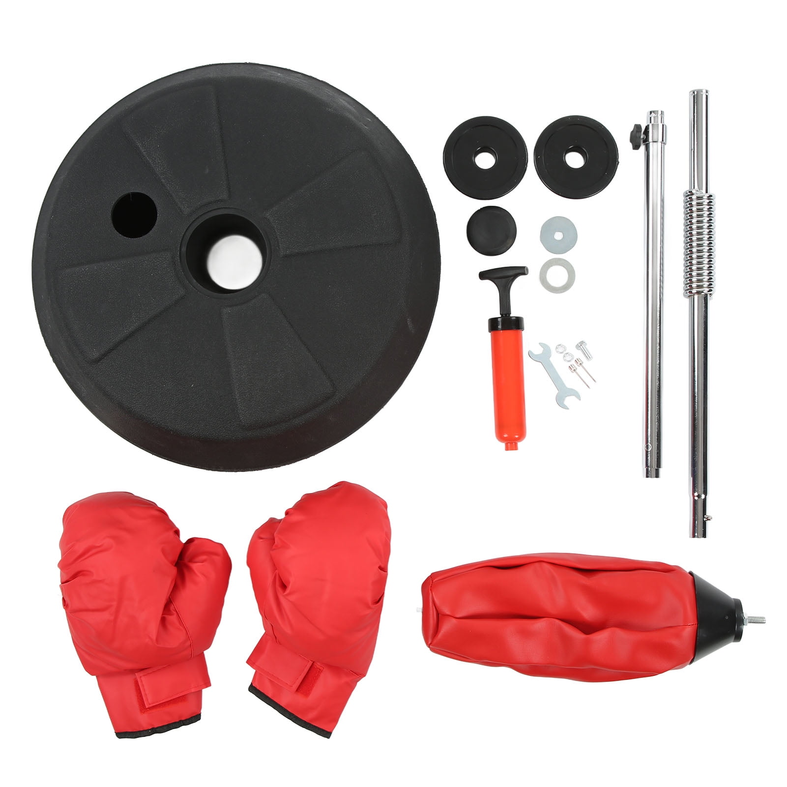 Boxing Ball Leather Training Tool Environmentally Friendly Exercise Equipment Boxing Punching Bag With Gloves For Garages For Adults