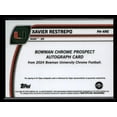 thumbnail image 2 of 2024 Bowman Chrome Red Xavier Restrepo #PA-XRE Auto, 2 of 2
