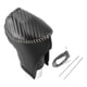 thumbnail image 1 of Cubierta de pomo de cambio de marcha Unique Bargains para Kia Forte 2014-2016, antideslizante, fibra de carbono negra, negro gris, protector de mango de cambio de marcha de cuero sintético, 1 Pc, 1 of 1