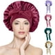 thumbnail image 1 of Gorro de Seda para Dormir, Para El Cabello Largo Bonnet Ajustable para Mujer，capó ajustable de satén, 1 of 7