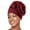 RD2, variant on YESIMOLA African Turban Head Wraps for Black Women Large Elastic Solid Flower Flat Hat Fashion Monochrome Stacked Turban Hats,One Size