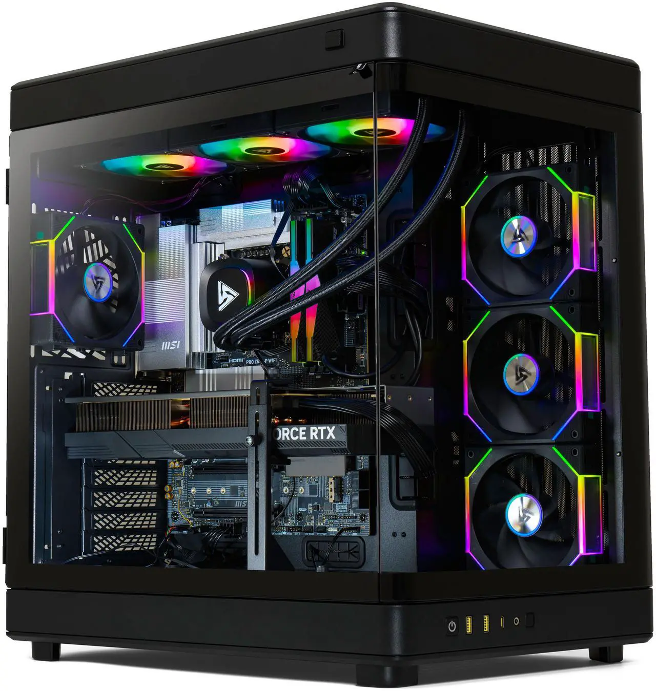 STORMCRAFT Gaming PC WIZARD Intel Core i9-14900KF NVIDIA GeForce RTX 5070 Ti – AI Powered 32GB DDR5 6000MHz RGB 2TB NVMe SSD 360mm AIO 850W PSU Windows 11 Home - WI149KFCC-57TN1