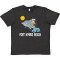 thumbnail image 3 of Inktastic Fort Myers Beach Florida Dolphin Youth T-Shirt, 3 of 5
