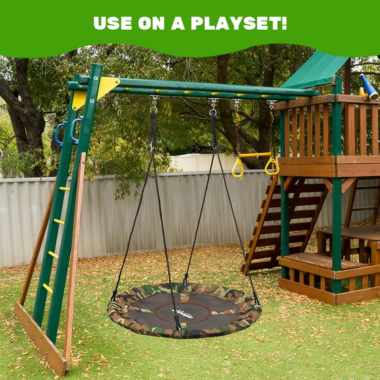 Zupapa Hanging Tree Swing 2 in 1 Detachable Saucer Tree Swings