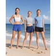 thumbnail image 6 of Liloak 3 Pack Womens 2 In 1 Running Shorts with Elastic Waist for Ladies Gym Shorts Multipack, 6 of 6