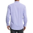 thumbnail image 3 of INSPIRE CHIC Men's Plaid Long Sleeved Button Down Business Wear Dress Shirts S Light Purple, 3 of 6