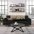 thumbnail image 5 of Pemberly Row Modern / Contemporary Genuine Leather Sofa in Black, 5 of 5