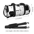 thumbnail image 4 of Bingfone Doodle Cute Cat Print Gym Duffle Backpack for Men Women,Travel Weekender Carry-On Bags with Detachable Back Pack Straps for Traveling Overnight Climb Sports, 4 of 8