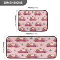 thumbnail image 3 of 2-Piece Kitchen Rugs Set Non-Slip Mats Carpet Floor for Kitchen, Bathroom (19.7"x27.6" & 19.7"x47.2") Santa Claus Driving in Red Cars, 3 of 7