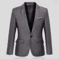 thumbnail image 5 of Chaquetas de vestir negras Chaqueta corta para hombre Abrigos Trajes y blazers para hombre de negocios Estilo coreano corto Moda Primavera 2024 Ropa, 5 of 5