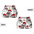 thumbnail image 6 of Yiaed Rabbit And Hedgehog Print Women's Athletic Shorts Running Shorts Sporty Short High Waisted Elastic Workout Shorts for Yoga Gym Running & Sports -X-Large, 6 of 8