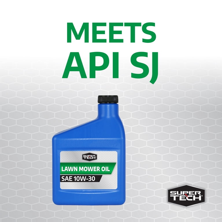 Super Tech Lawn Mower Oil SAE 10W-30 20 oz Bottle for 4-Cycle