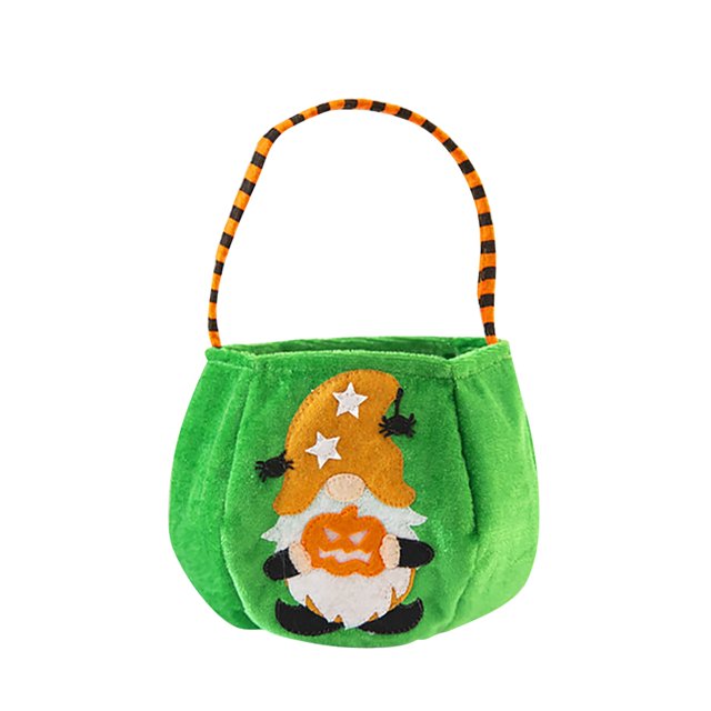 Sac à Bonbons Citrouille Halloween Sac à Main Sorcière pour Enfants Sac de Rangement