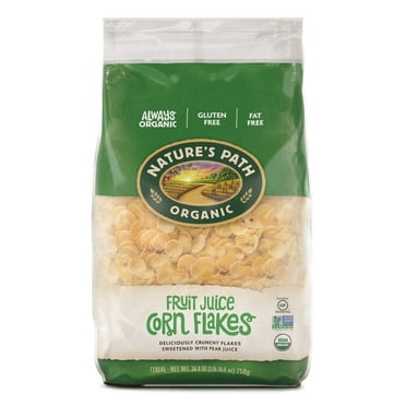 Nature's Path Organic Breakfast Cereal, Fruit Juice Sweetened Corn Flakes, 26.4 oz Bag