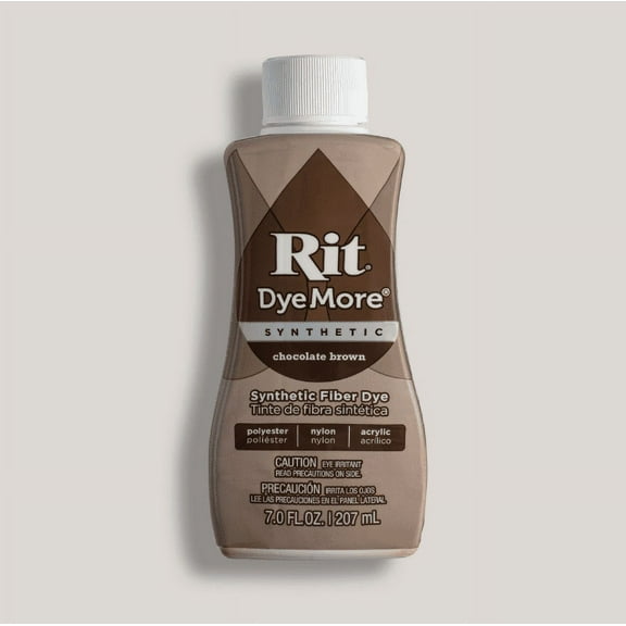 Rit DyeMore Synthetic Fabric Dye – 7 fl oz Bottle, Color for Polyester, Nylon & Acrylic Surfaces- Chocolate Brown