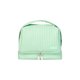 thumbnail image 2 of Neceser de maquillaje de poliuretano verde impermeable para viajes,con compartimentos separados para artículos de aseo húmedos y secos,y estuche extraíble para brochas (1 unidad). Rkxzt, 2 of 9