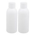 thumbnail image 1 of Unique Bargains 2Pcs 300ml Plastic White Round Solid Powder Bottle Storage Container Jar, 1 of 2