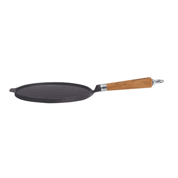 Maestro Exclusive Cast Iron Crepe Pan with Oak Handle
